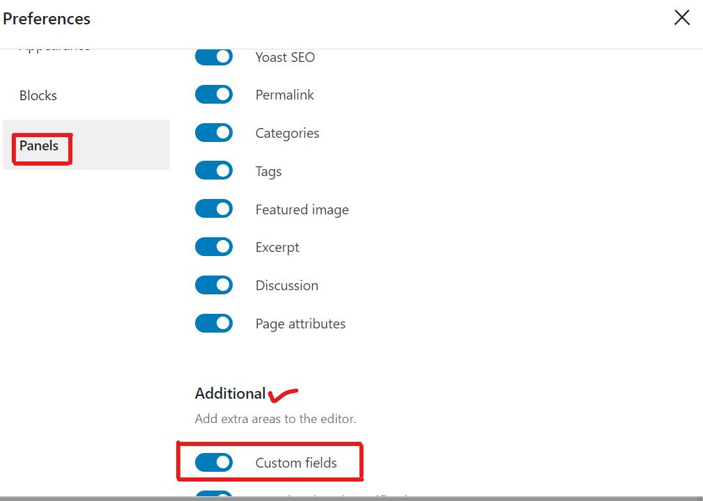 Now select the custom field to add structured data code.