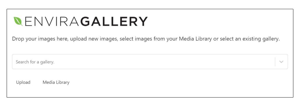 Adding media library form envira gallery.