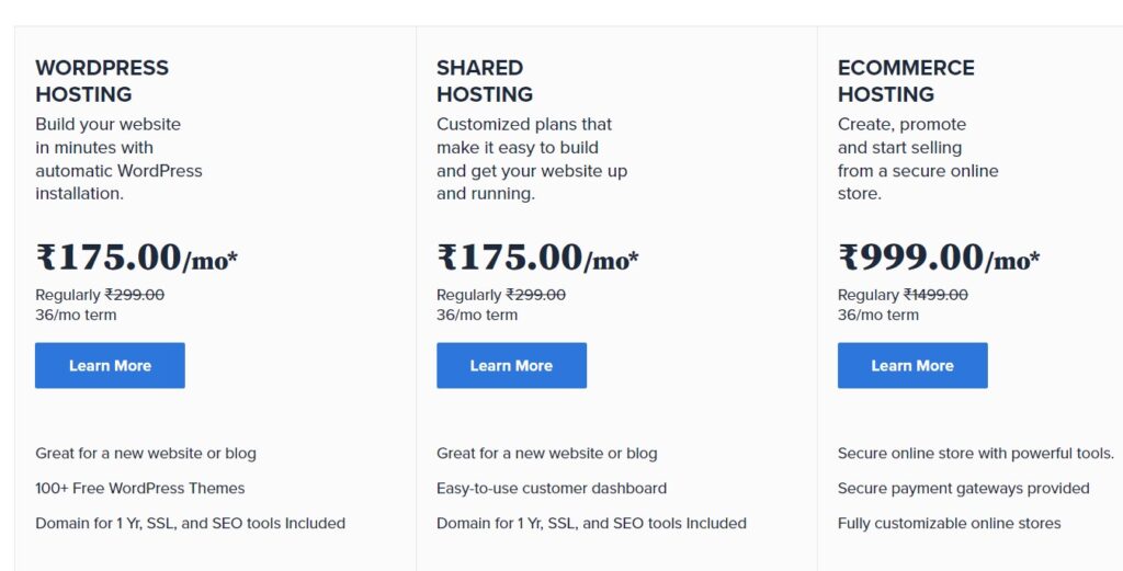 Bluehost best web hosting sites.