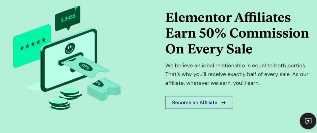 Elementor affiliate program.