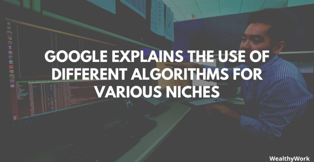 Google Explains the Use of Different Algorithms for Various Niches