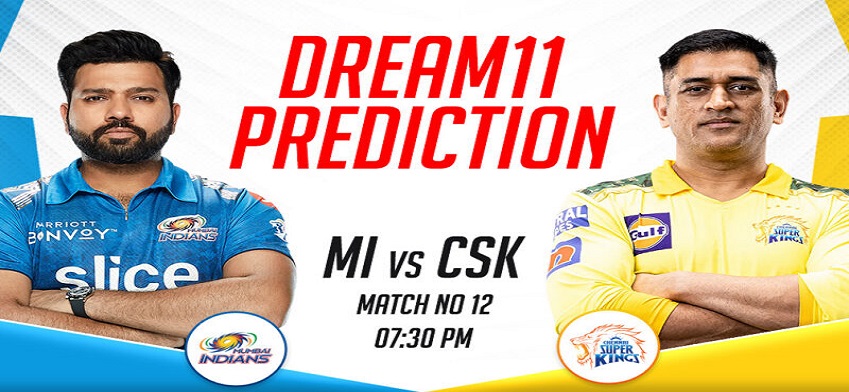 MI vs CHE Dream11 Prediction - IPL 2023 Match 12 - Fantasy Cricket Tips and Dream11 Team